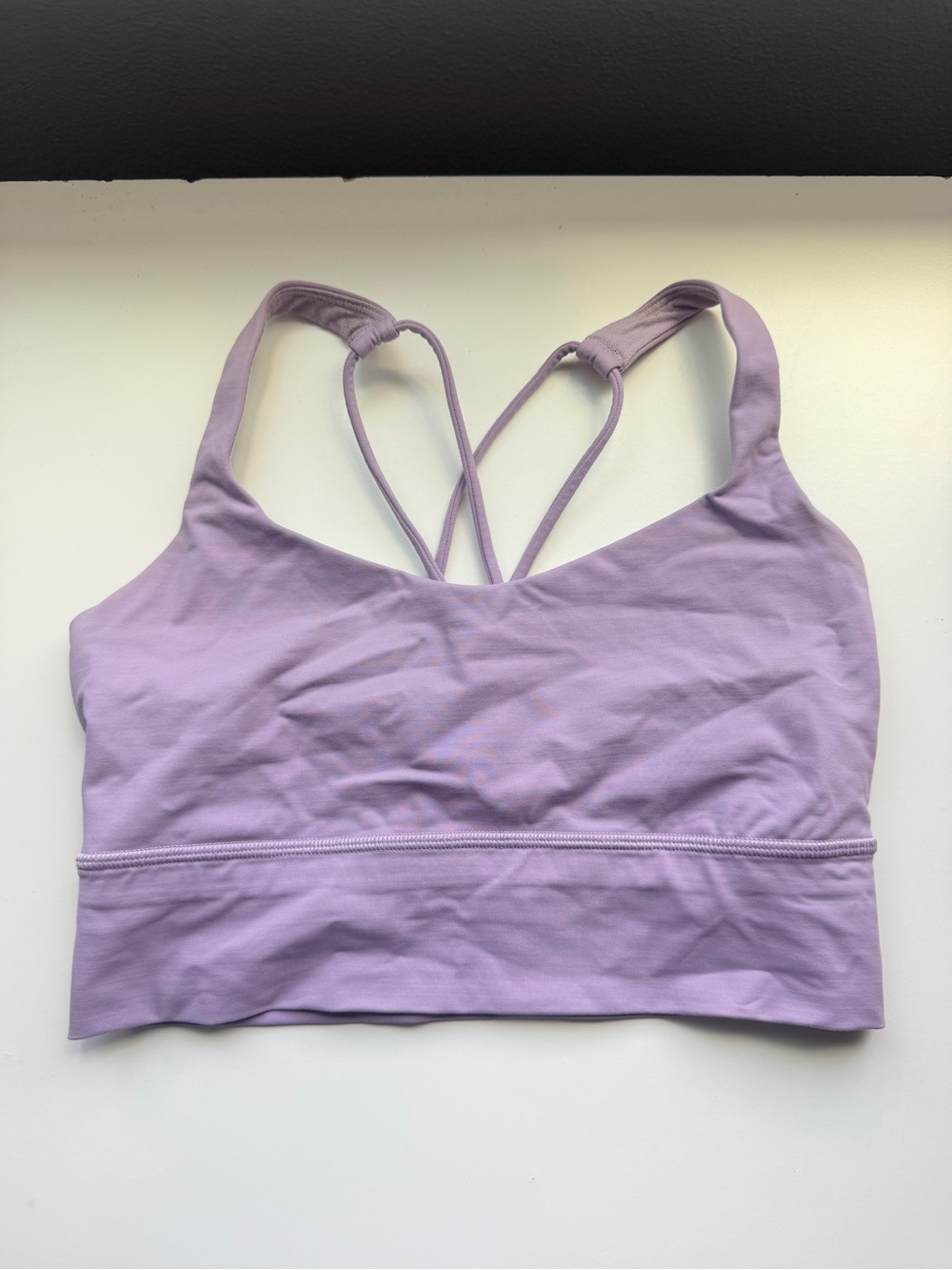 LULULEMON lilac free to be longline bra